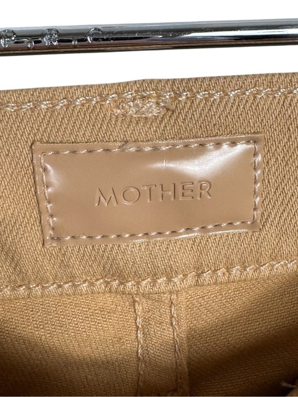 MOTHER High Waisted Weekender Skimp in Second Chance (Sand), Size 26 - Picture 7 of 13
